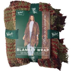 Multi Boucle Plaid - Woolrich Women's Machine Washable Lightweight OSFA Blanket